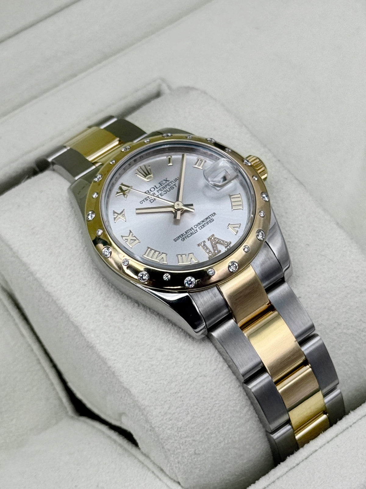 2011 Rolex Datejust 31mm 178343 Two-Tone Oyster Silver Dial