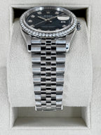 2024 Rolex Datejust 36mm 126284RBR Stainless Steel Jubilee Blue Diamond Dial