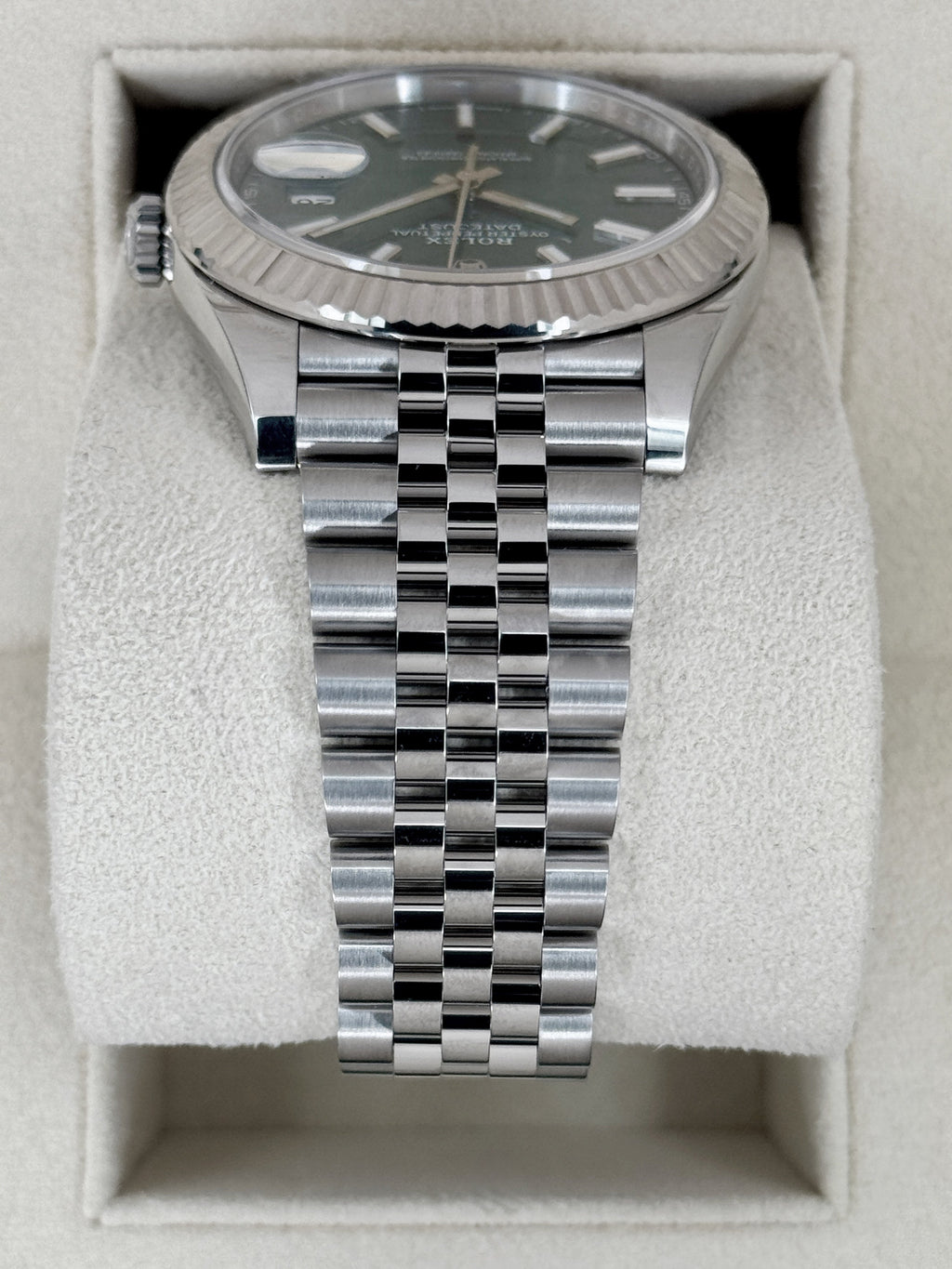 2023 Rolex Datejust 41mm 126334 Stainless Steel Jubilee Mint Green Dial