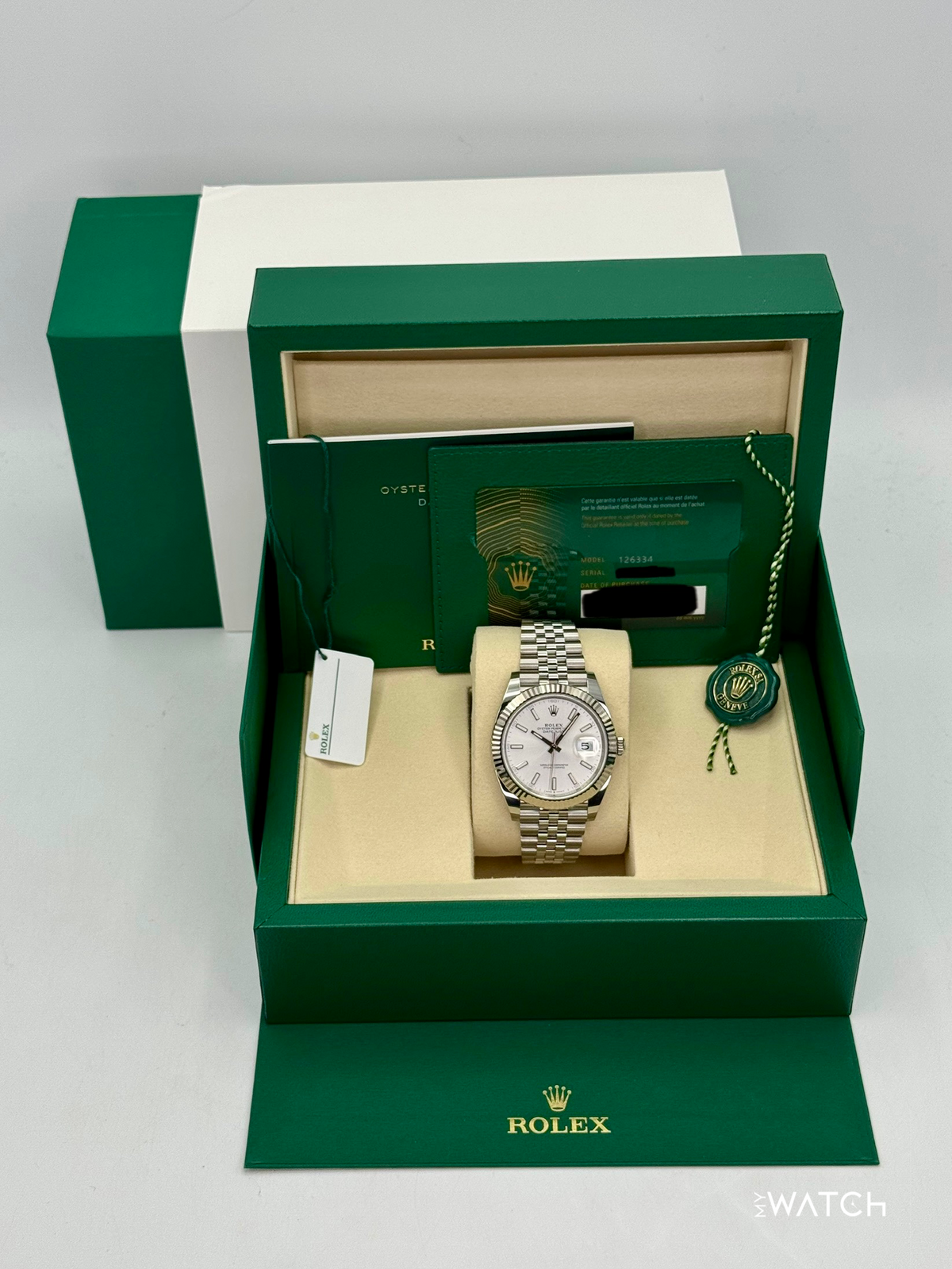 New 2025 Rolex Datejust 41mm 126334 Stainless Steel Jubilee Silver Dial