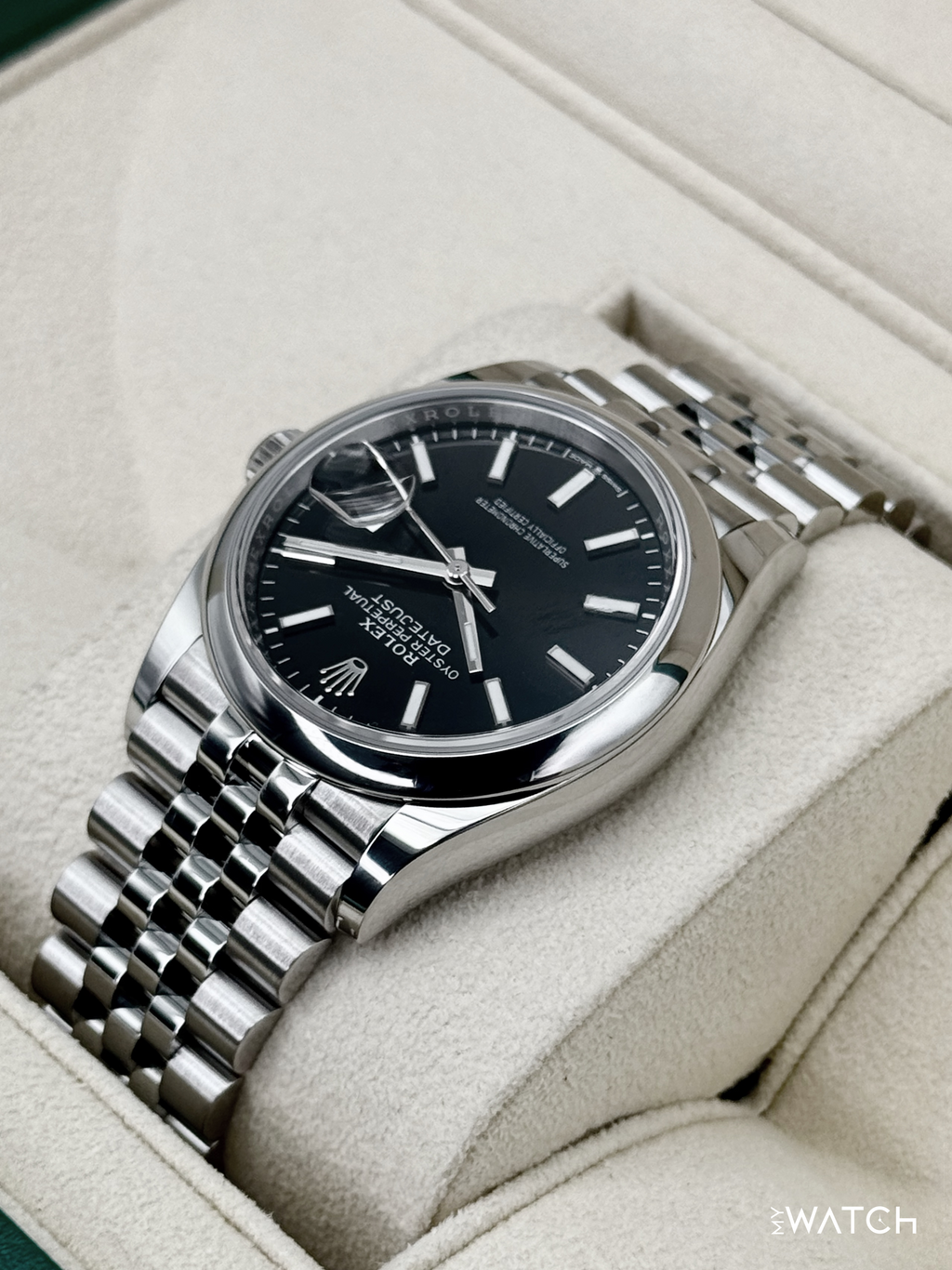 2024 Rolex Datejust 36mm 126200 Stainless Steel Jubilee Black Dial