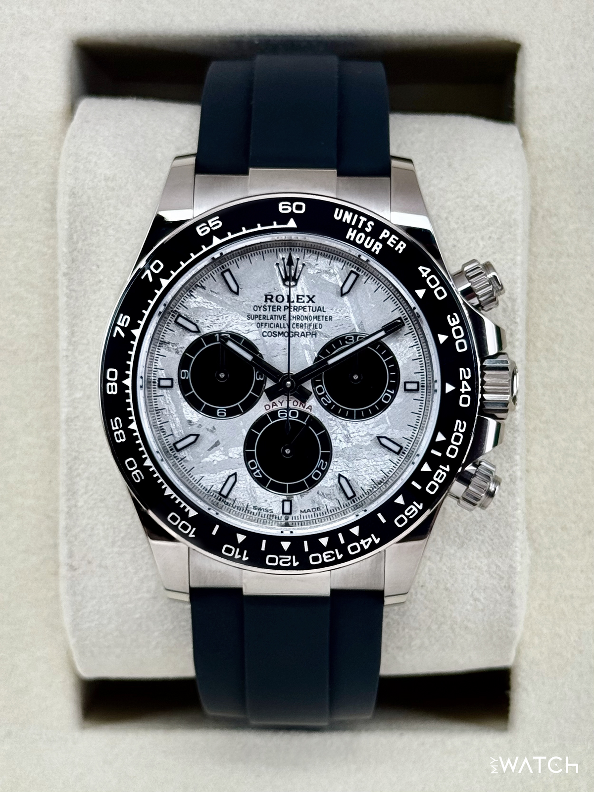 NEW 2026 Rolex Daytona 40mm 126519LN White Gold Oysterflex Meteorite Dial
