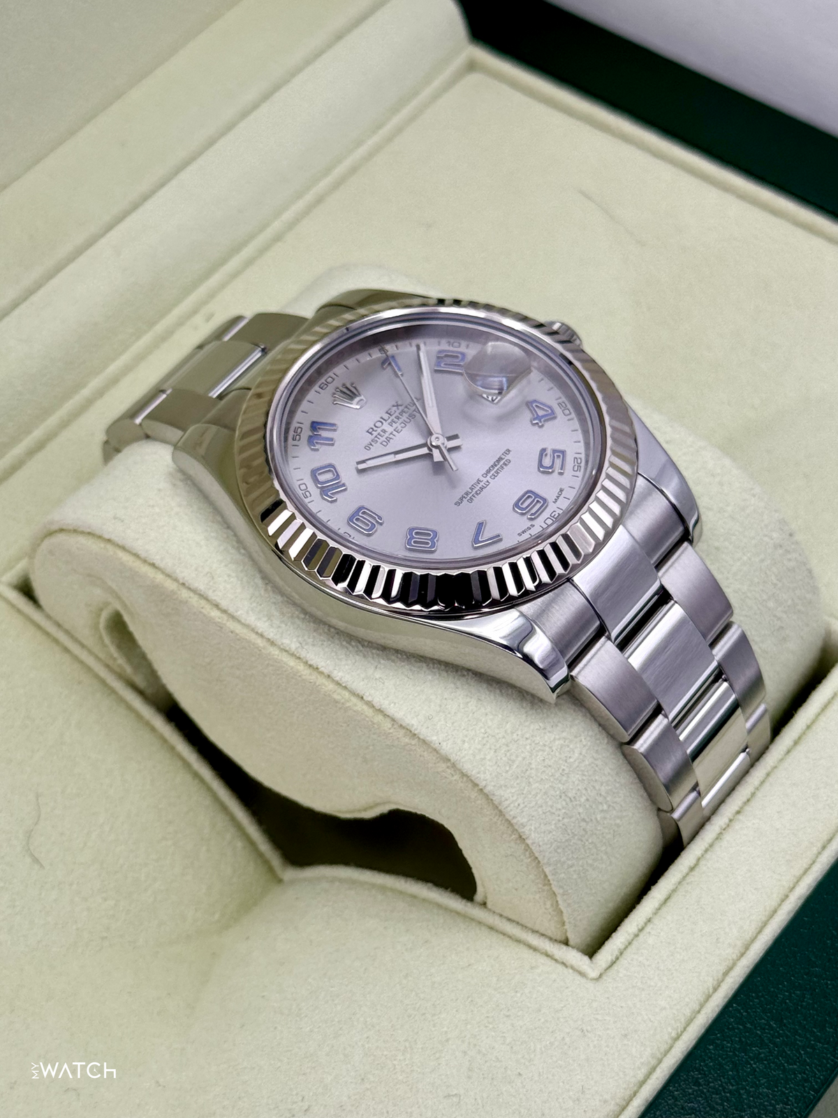 2017 Rolex Datejust II 41mm 116334 Stainless Steel Oyster Silver Numerical Dial