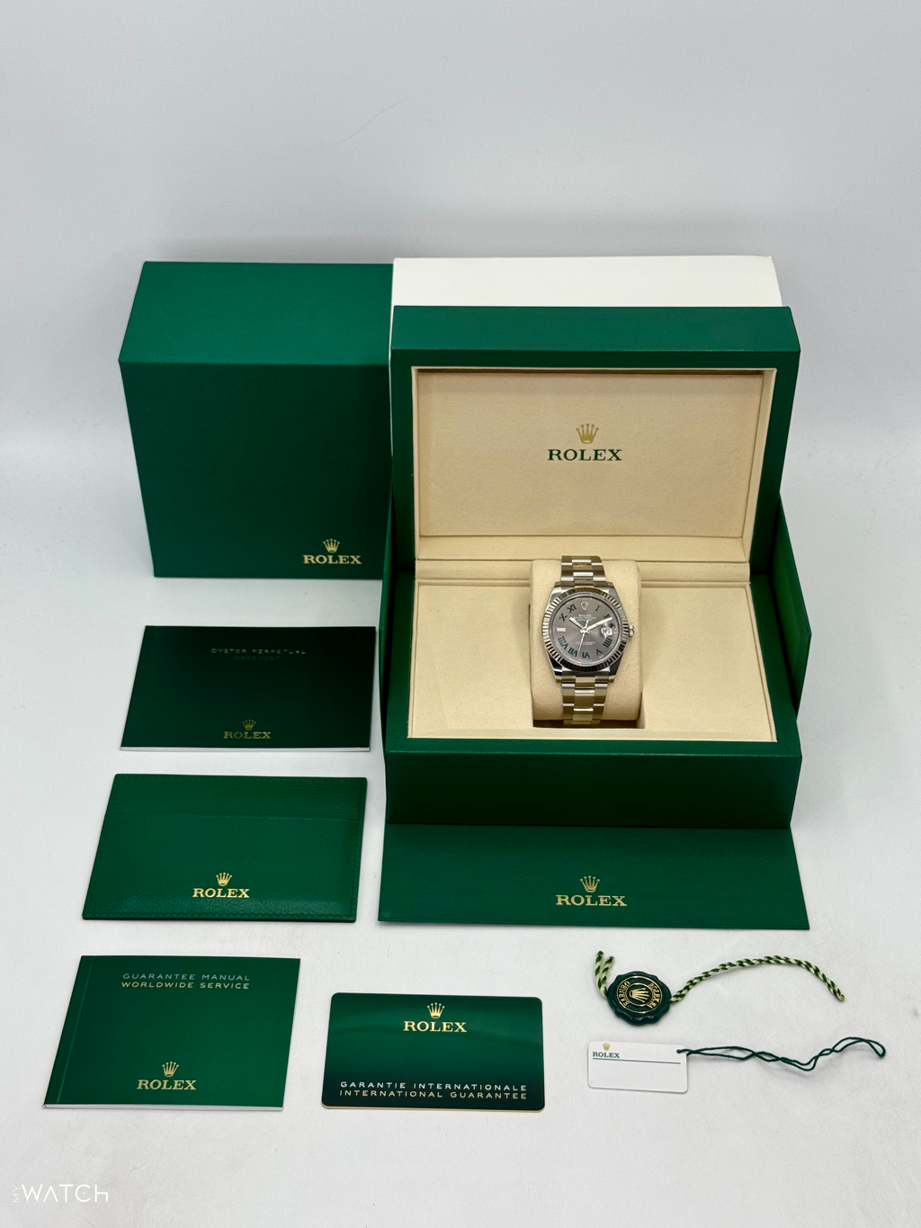 NEW 2026 Rolex Datejust 41mm 126334 Stainless Steel Oyster Wimbledon Dial
