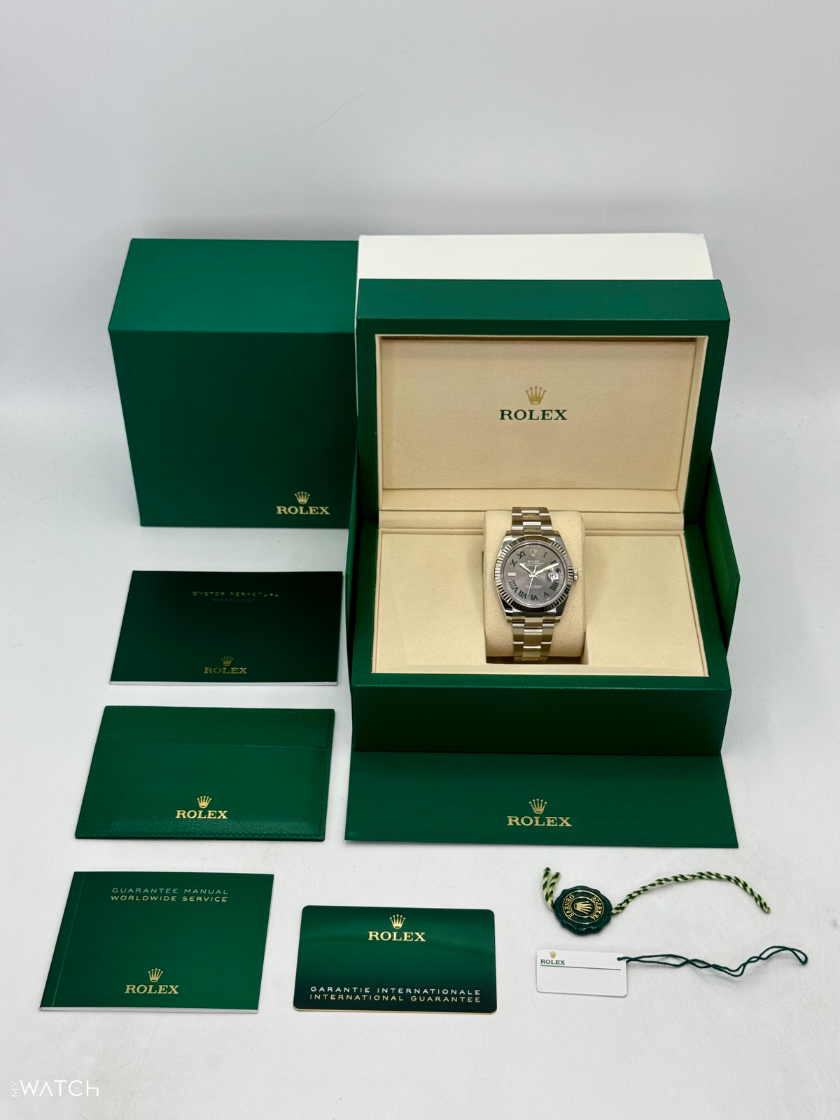 NEW 2026 Rolex Datejust 41mm 126334 Stainless Steel Oyster Wimbledon Dial