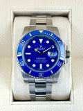 2018 Rolex Submariner "Smurf" 40mm 116619LB White Gold Blue Dial