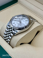 2023 Rolex Datejust 41mm 126334 Stainless Steel Jubilee Silver Dial