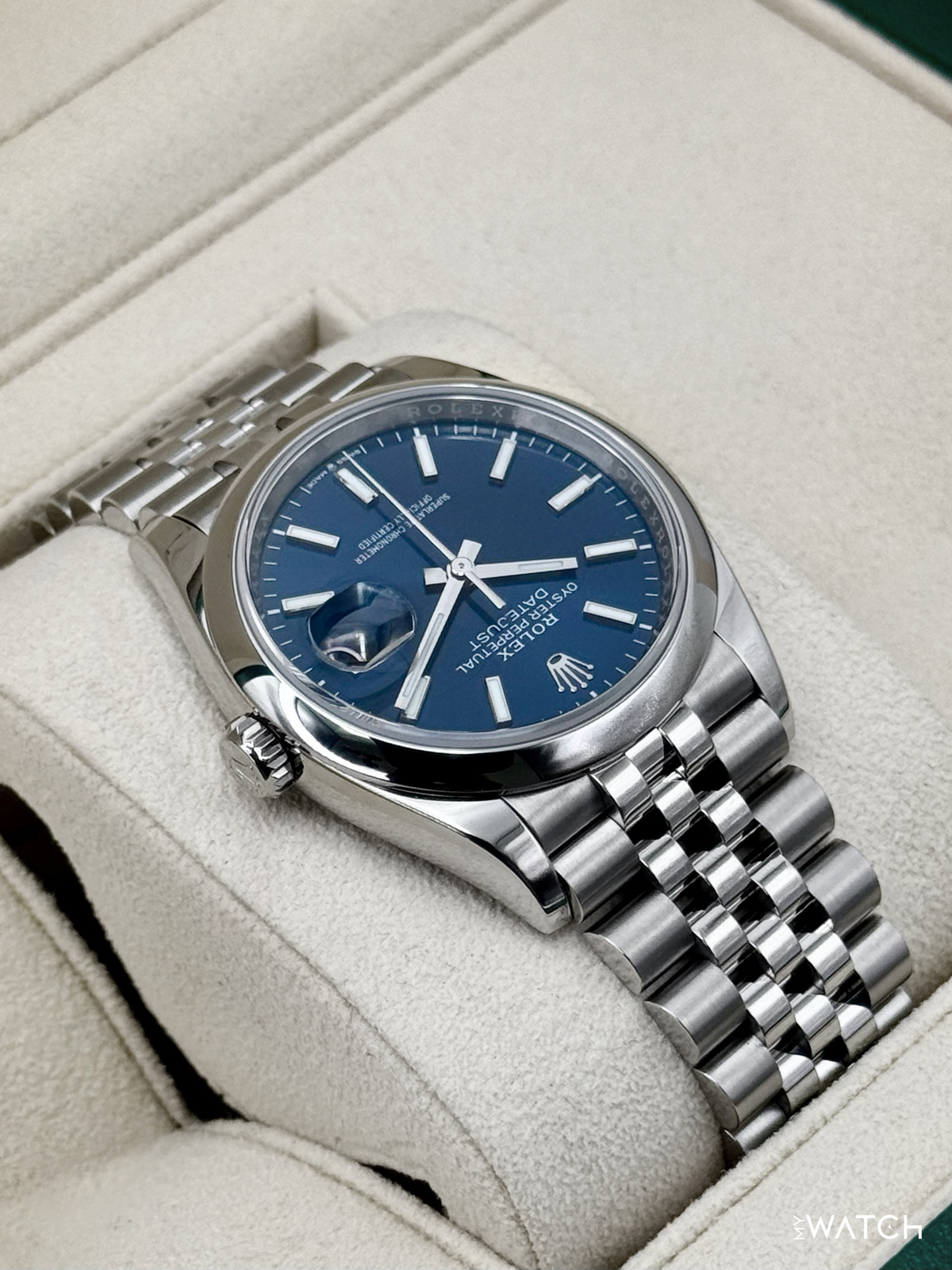 2024 Rolex Datejust 36mm 126200 Stainless Steel Jubilee Blue Dial