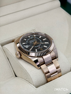 2023 Rolex Sky-Dweller 42mm 326935 Rose Gold Oyster Rhodium Dial