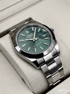 NEW 2026 Rolex Datejust 41mm 126300 Stainless Steel Oyster Green Dial