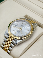NEW 2025 Rolex Datejust 41mm 126333 Two-Tone Jubilee Silver Dial