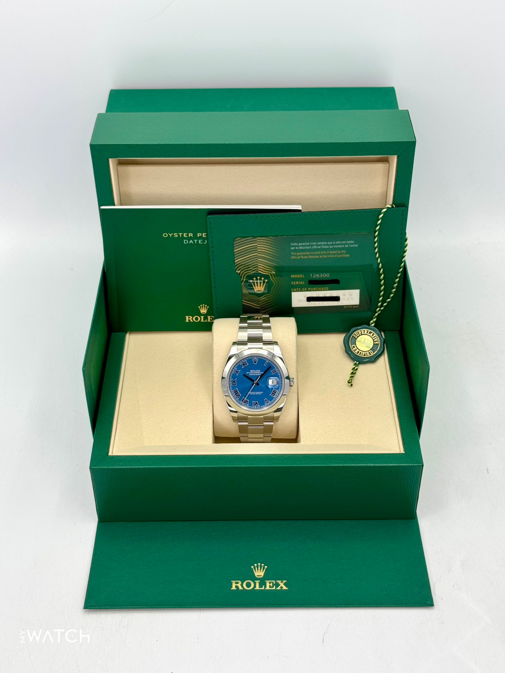 NEW 2025 Rolex Datejust 41mm 126300 Oyster Blue Roman Numeral Dial