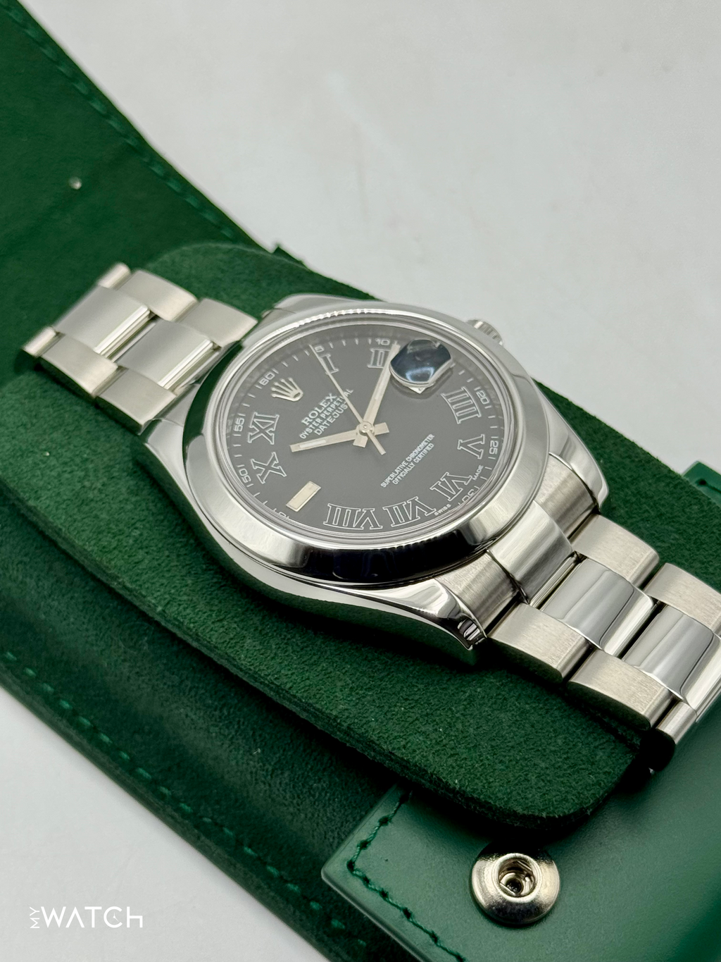 2025 CPO Rolex Datejust II 41mm 116300 Stainless Steel Oyster Black Dial