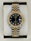 NEW 2025 Rolex Lady Datejust 31mm 278273 Two-Tone Dark Grey Diamond Dial