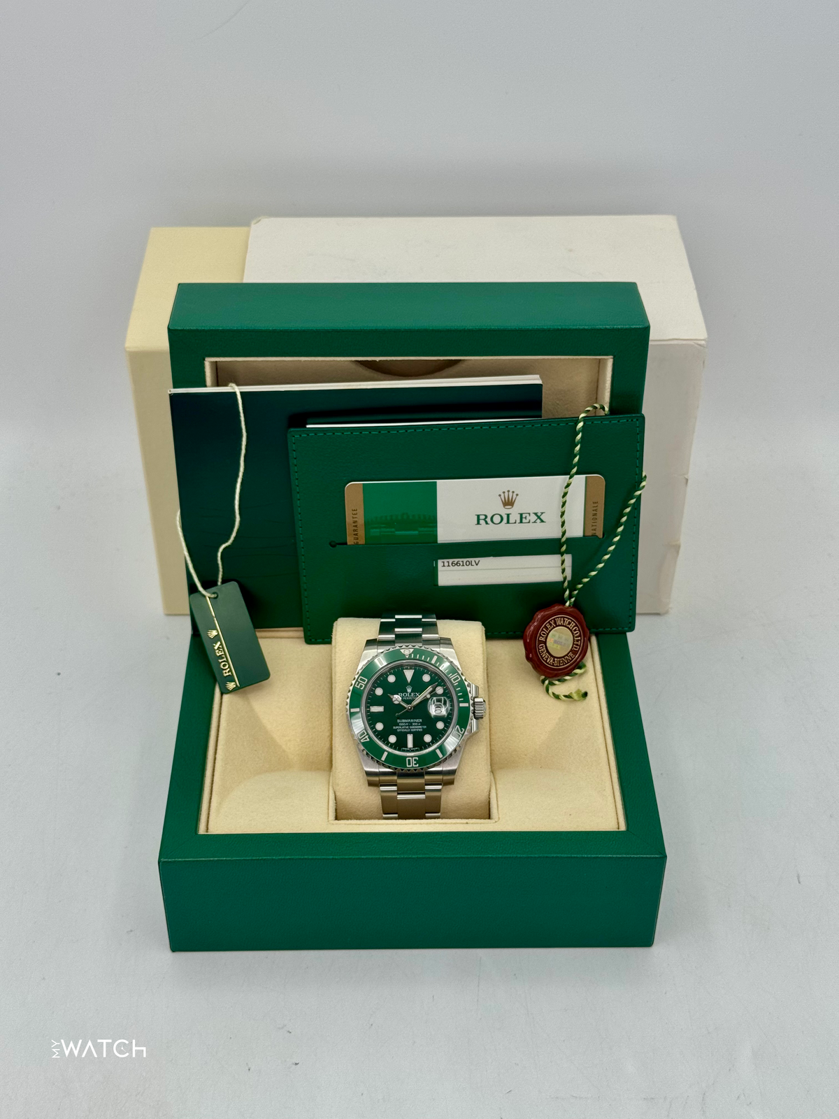 2015 Rolex Submariner “Hulk” 40mm 116610LV Green Dial