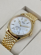 NEW 2026 Rolex 1908 39mm 52508 Yellow Gold Settimo Bracelet White Dial