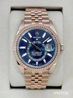 NEW 2026 Rolex Sky-Dweller 42mm 336935 Rose Gold Jubilee Blue Dial