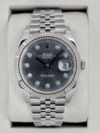 NEW 2026 Rolex Datejust 41mm 126334 Stainless Steel Jubilee Rhodium Diamond Dial