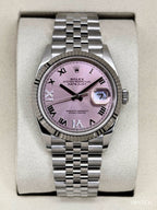 NEW 2026 Rolex Datejust 36mm 126234 Stainless Steel Jubilee Pink Diamond Dial