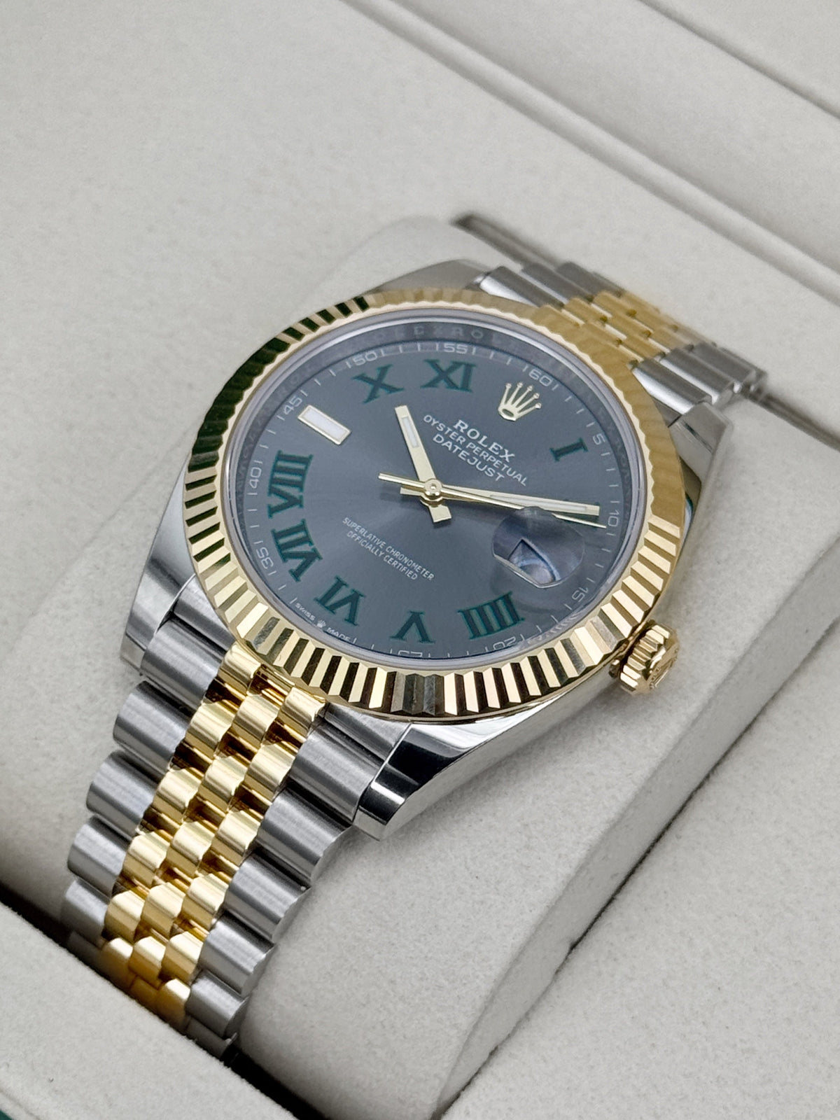 NEW 2026 Rolex Datejust 41mm 126333 Two-Tone Jubilee Wimbledon Dial