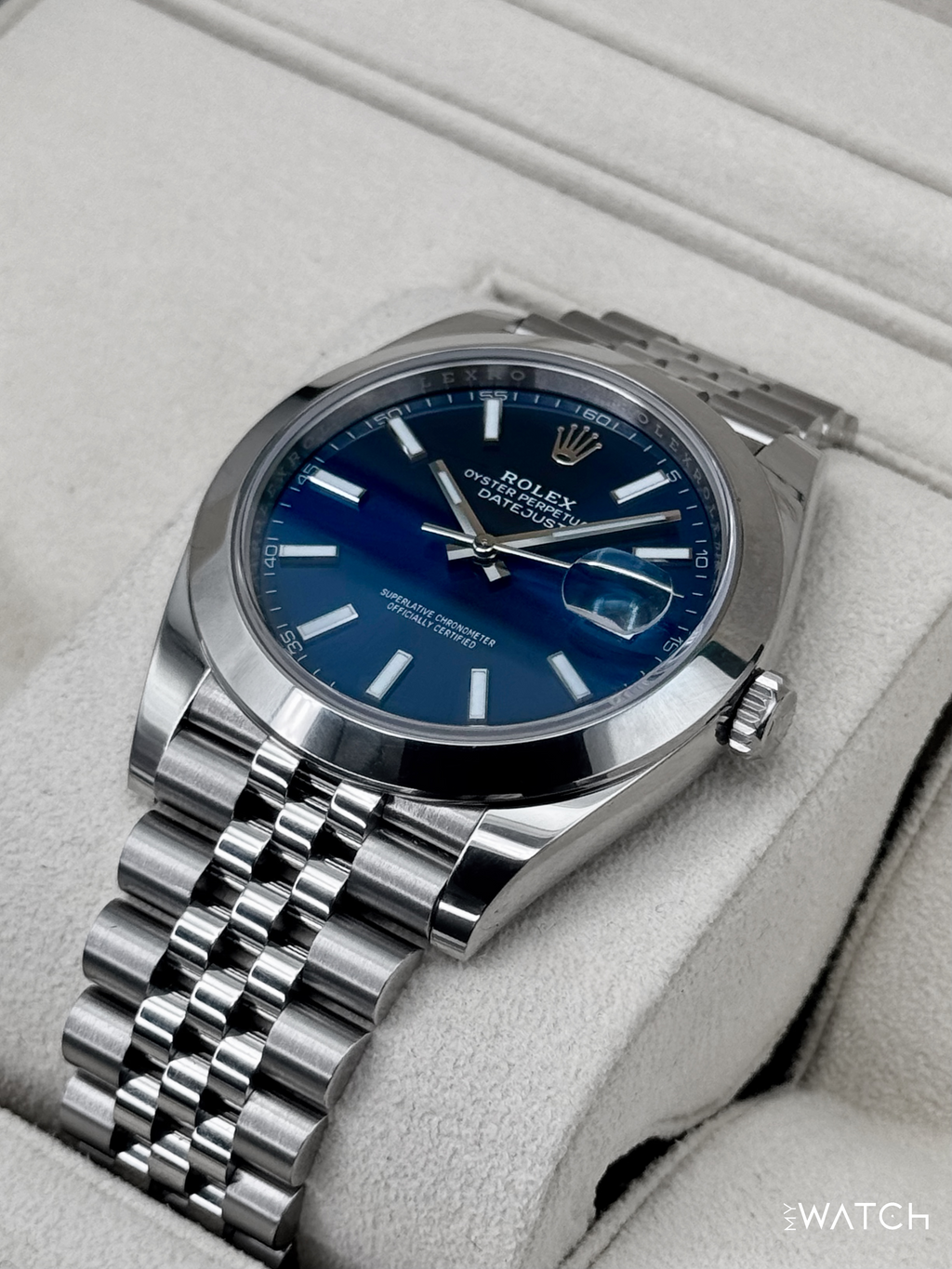 NEW 2023 Rolex Datejust 41mm 126300 Stainless Steel Jubilee Blue Dial