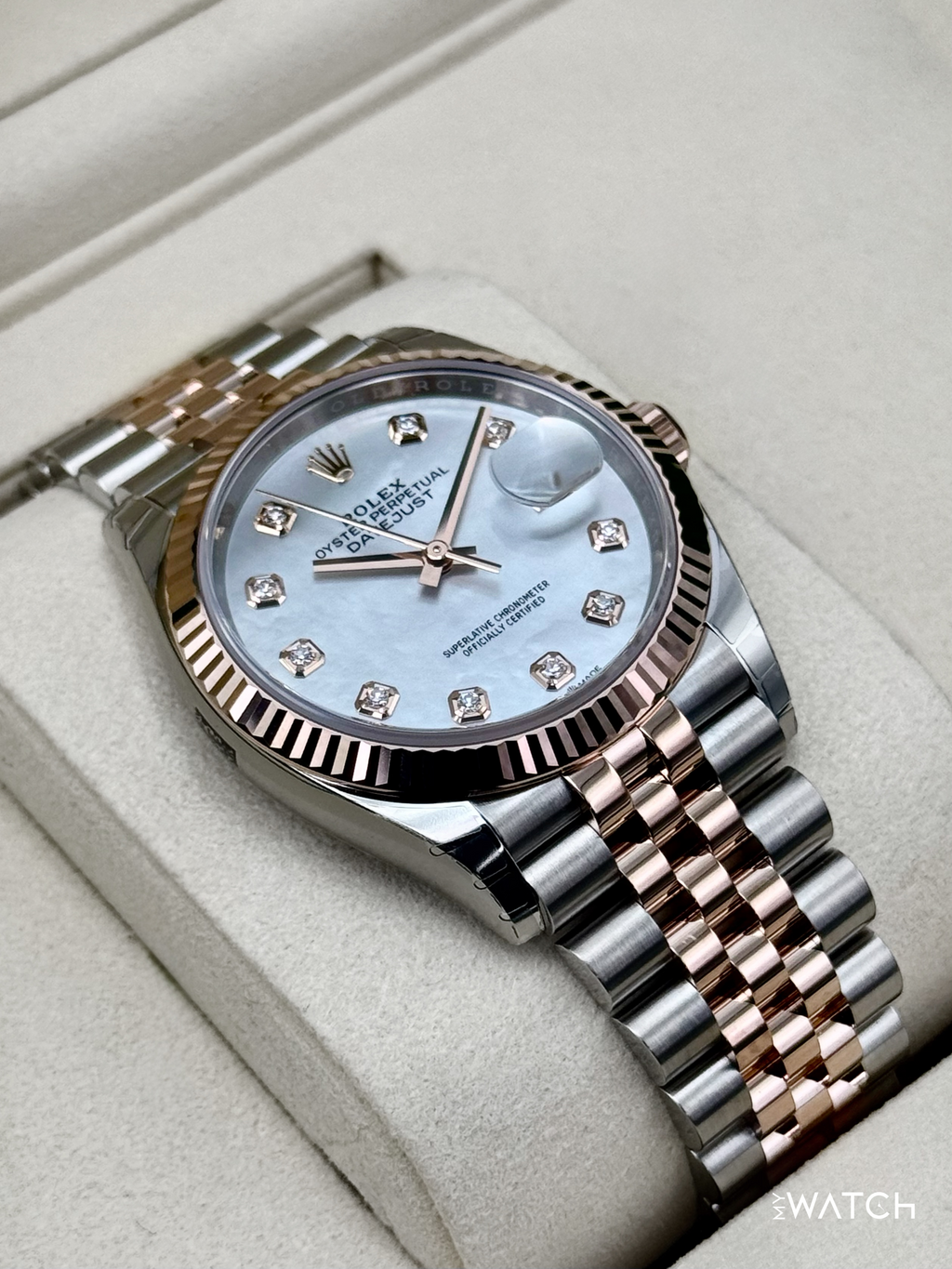 NEW 2026 Rolex Datejust 36mm 126231 Two-Tone MOP Diamond Dial (STICKERED)