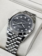NEW 2026 Rolex Datejust 41mm 126334 Stainless Steel Jubilee Rhodium Diamond Dial