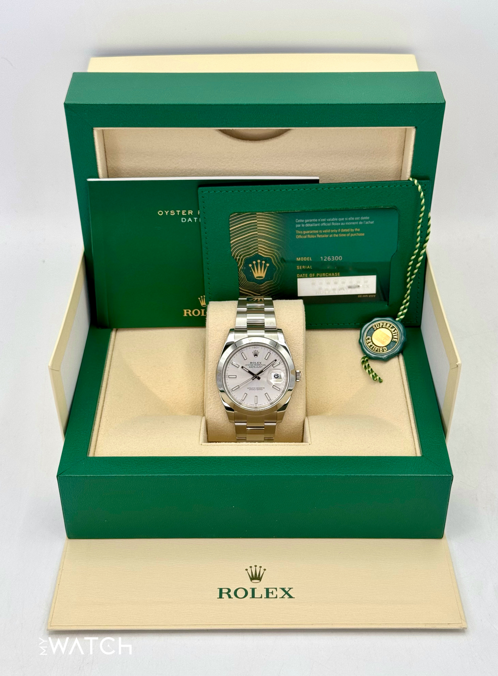 NEW 2025 Rolex Datejust 41mm 126300 Stainless Steel Oyster Silver Dial