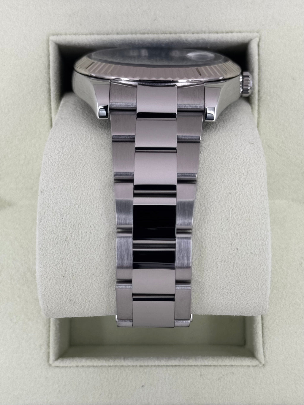 2010 Rolex Datejust II 41mm 116334 Stainless Steel Oyster Blue Dial