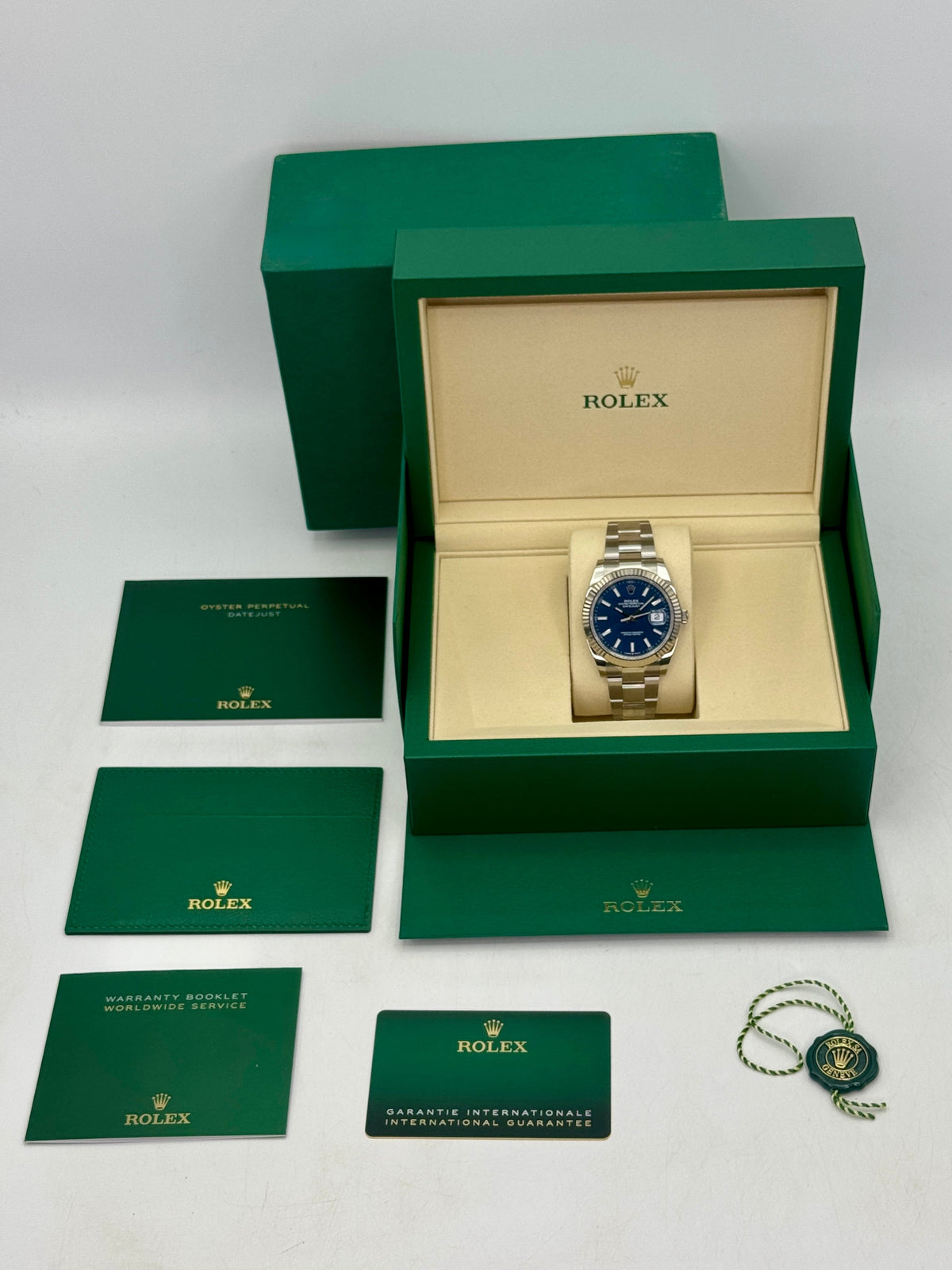 2026 Rolex Datejust 41mm 126334 Stainless Steel Oyster Blue Dial