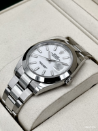 2025 Rolex Datejust 41mm 126300 Stainless Steel Oyster White Dial