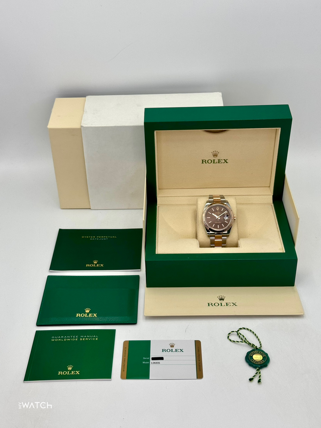 2017 Rolex Datejust 41mm 126331 Two-Tone Rose Gold Chocolate Dial