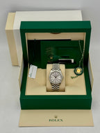 2021 Rolex Datejust 36mm 126284RBR Stainless Steel Jubilee Diamond Bezel Silver Dial