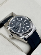 2025 Rolex Sky-Dweller 42mm 336239 White Gold Oysterflex Black Dial