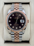2019 Rolex Datejust 41mm 126331 Two-Tone Chocolate Diamond Dial