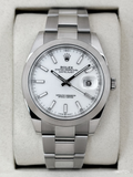 2025 Rolex Datejust 41mm 126300 Stainless Steel Oyster White Dial