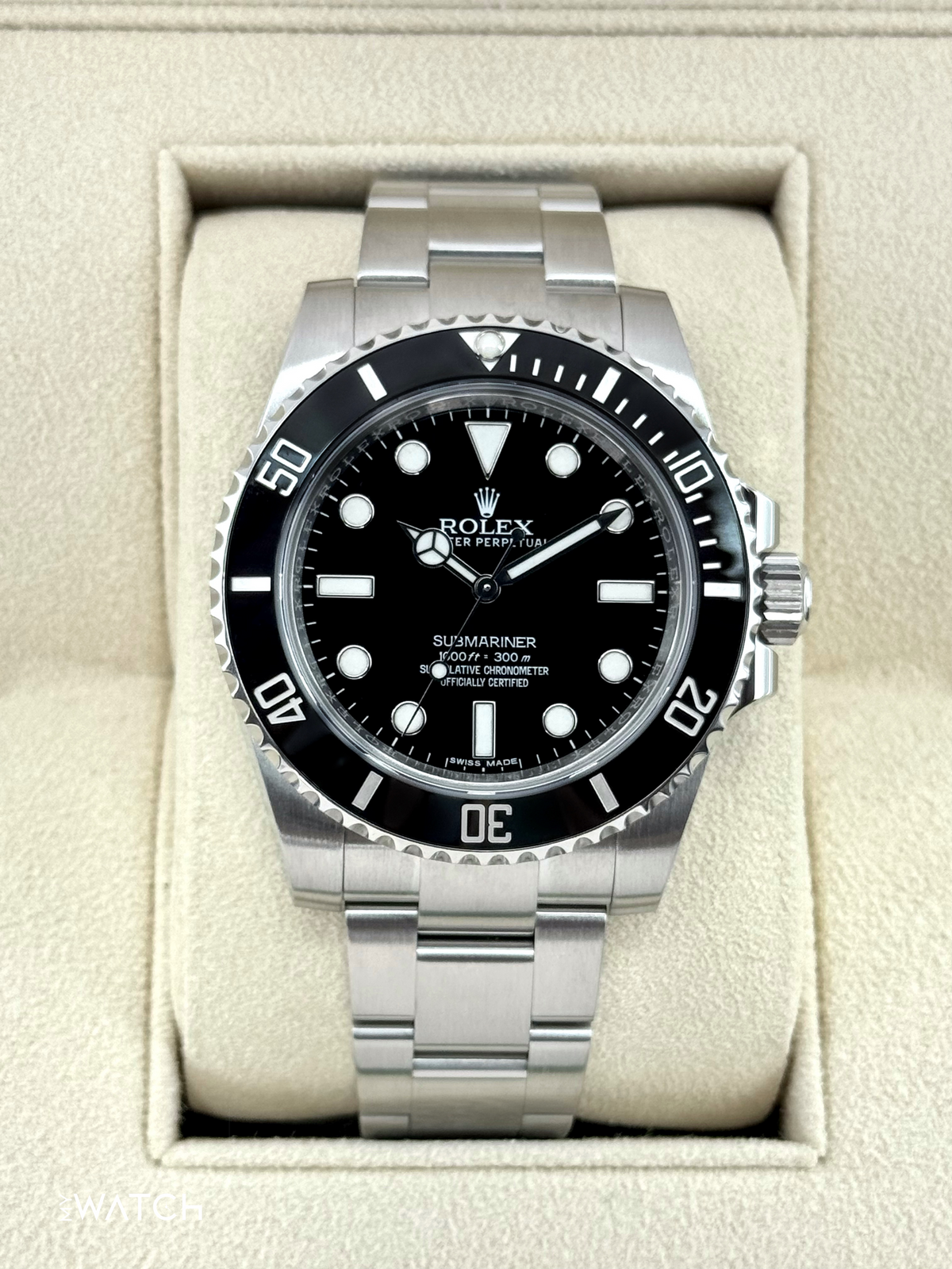 2015 Rolex Submariner 40mm 114060 Stainless Steel Black Dial