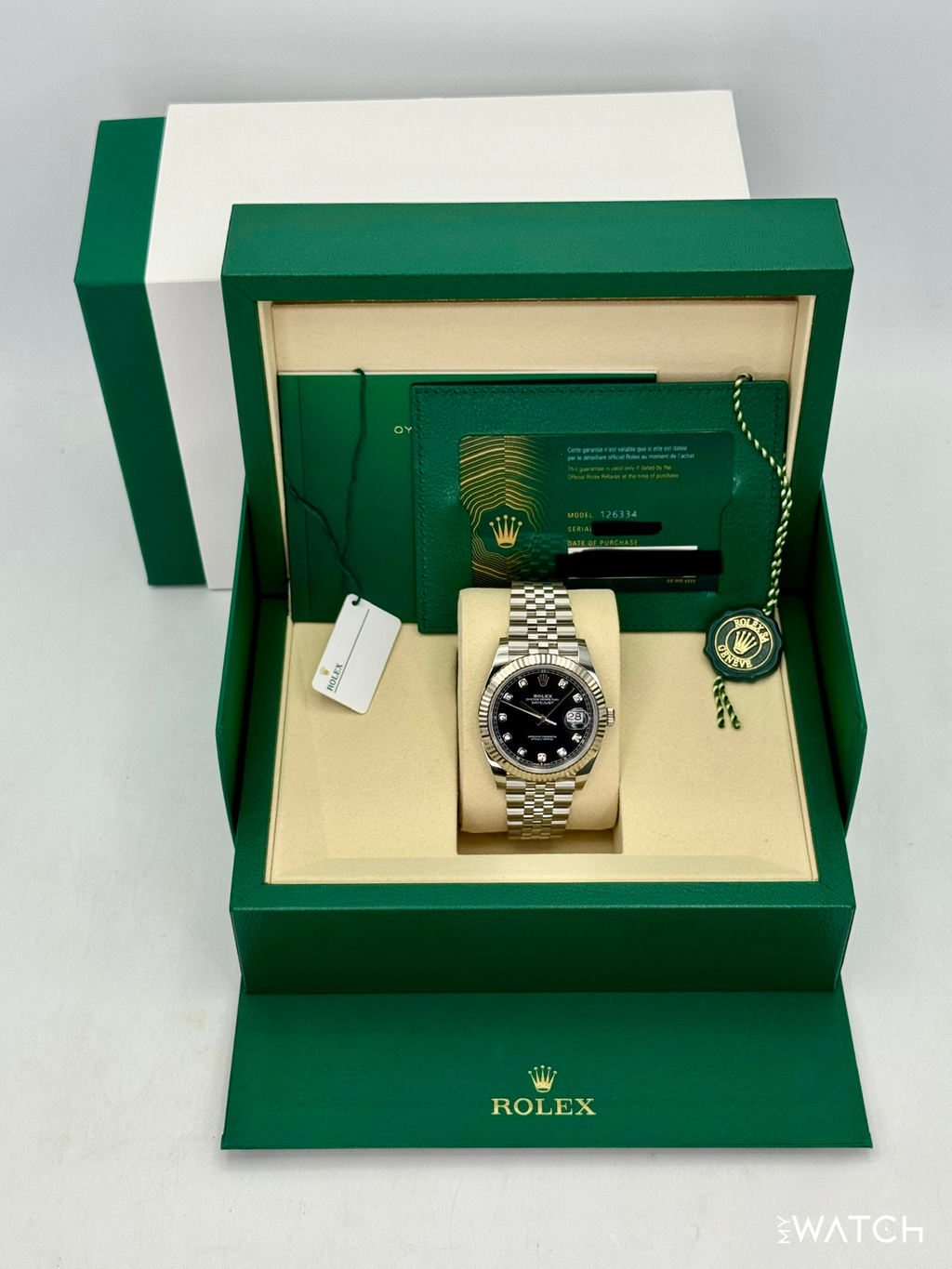 NEW 2026 Rolex Datejust 41mm 126334 Stainless Steel Jubilee Black Diamond Dial