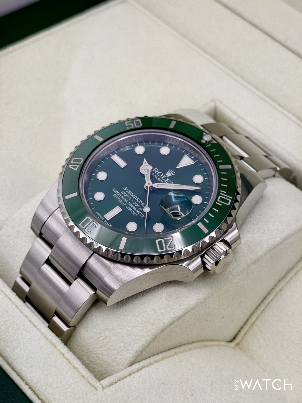 2015 Rolex Submariner “Hulk” 40mm 116610LV Green Dial