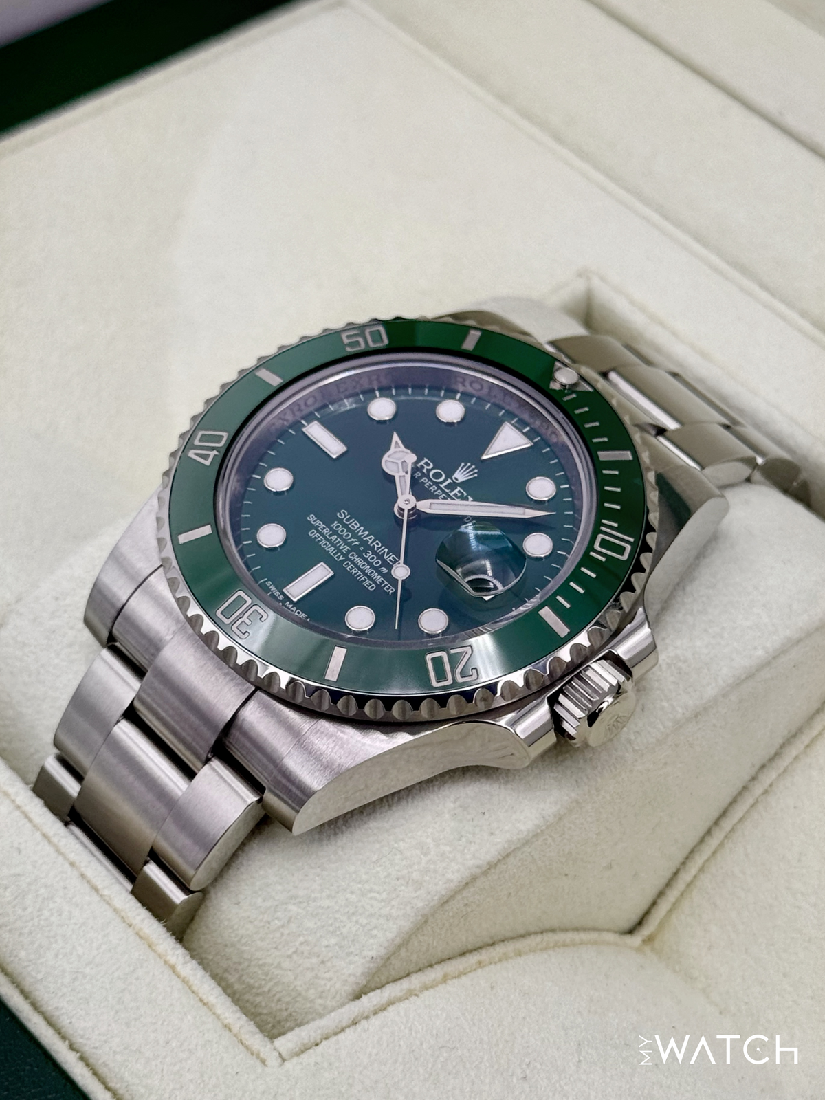 2015 Rolex Submariner “Hulk” 40mm 116610LV Green Dial