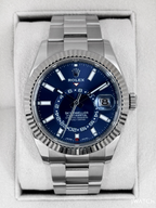 2025 CPO Rolex Sky-Dweller 42mm 326234 Stainless Steel Oyster Blue Dial (CPO)
