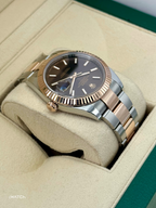 2017 Rolex Datejust 41mm 126331 Two-Tone Rose Gold Chocolate Dial