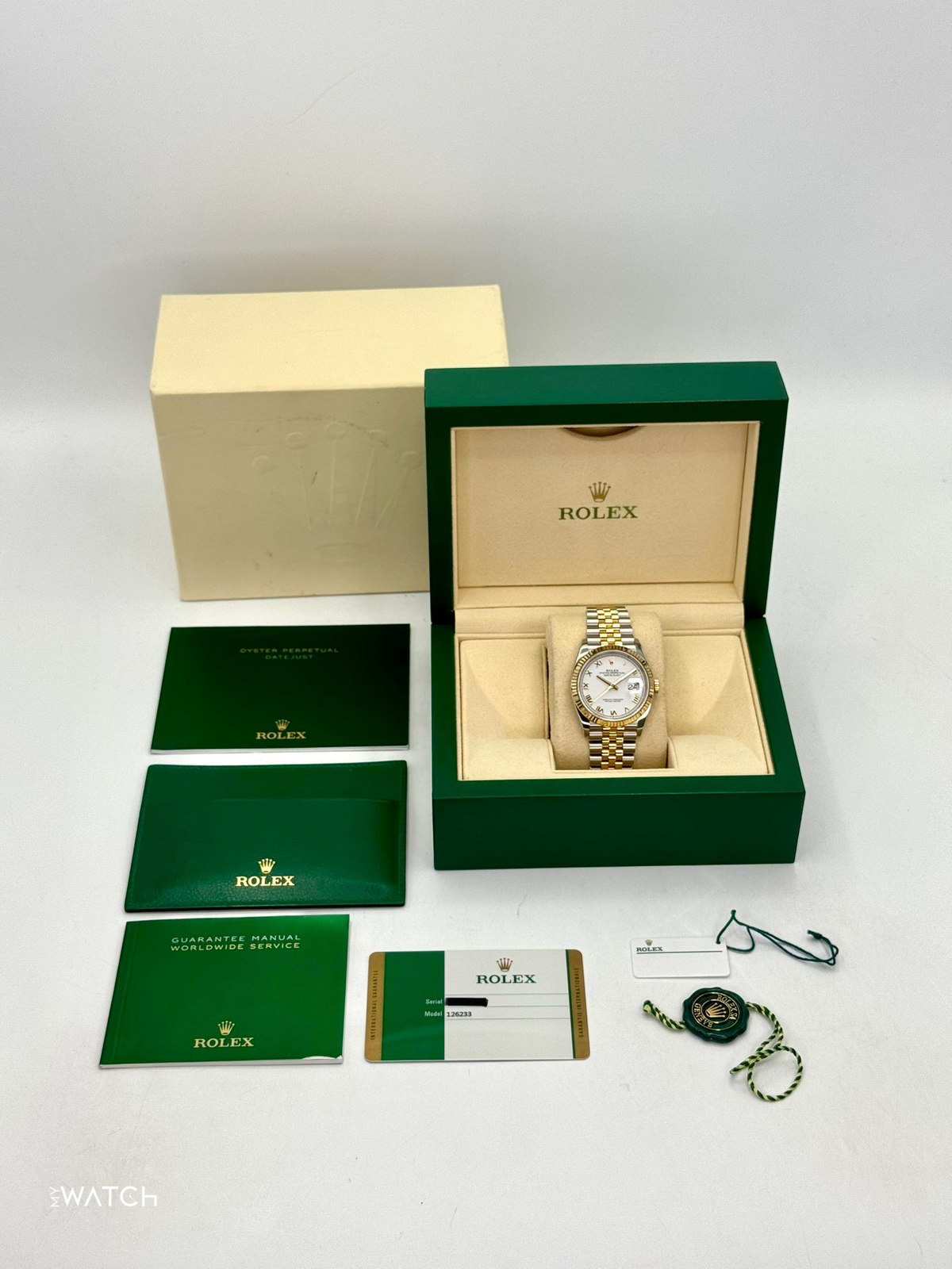 2018 Rolex Datejust 36mm 126233 Two-Tone Jubilee White Dial