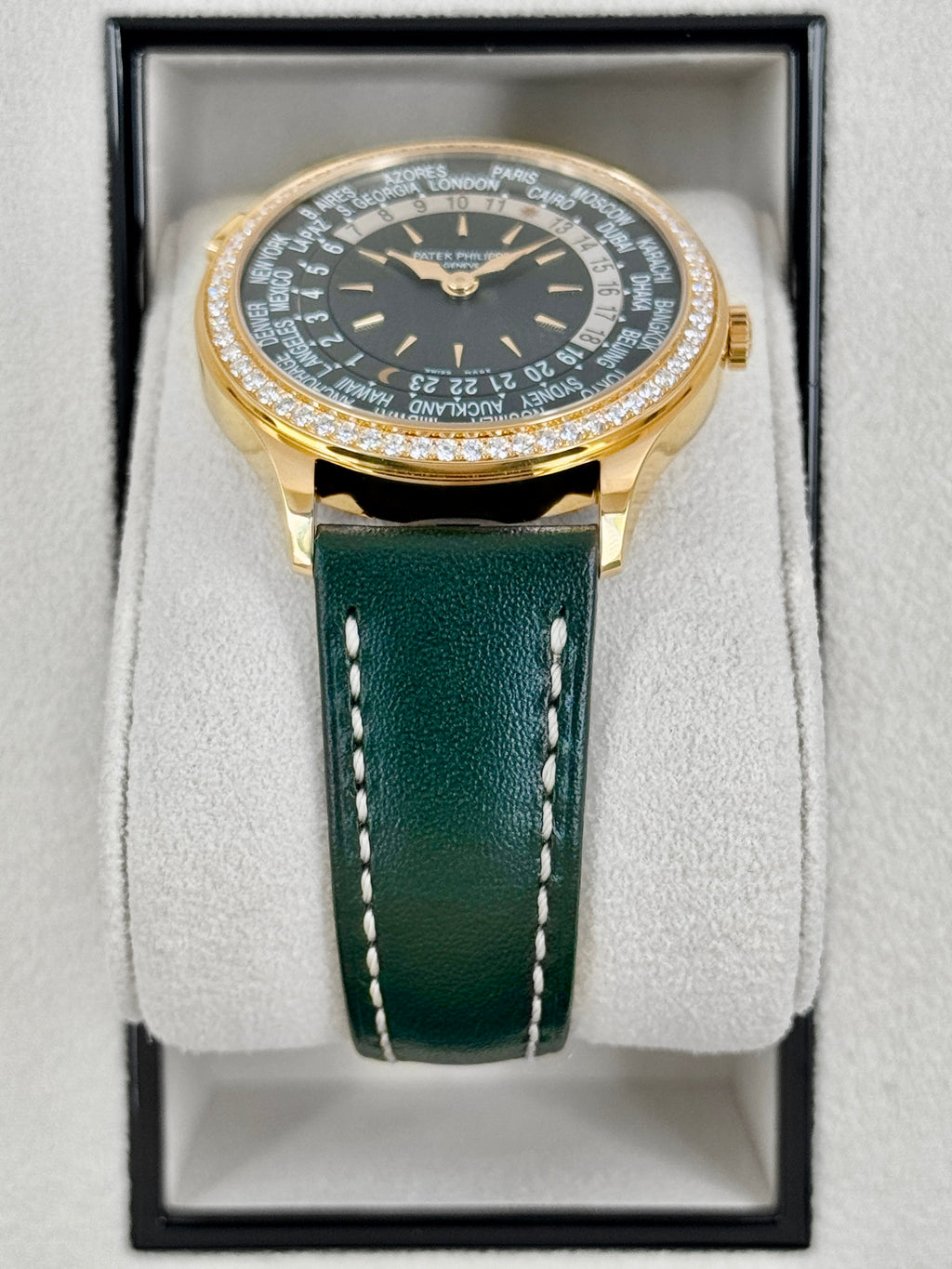 NEW 2026 Patek Philippe World Time Complications 36mm 7130R Rose Gold Green Dial