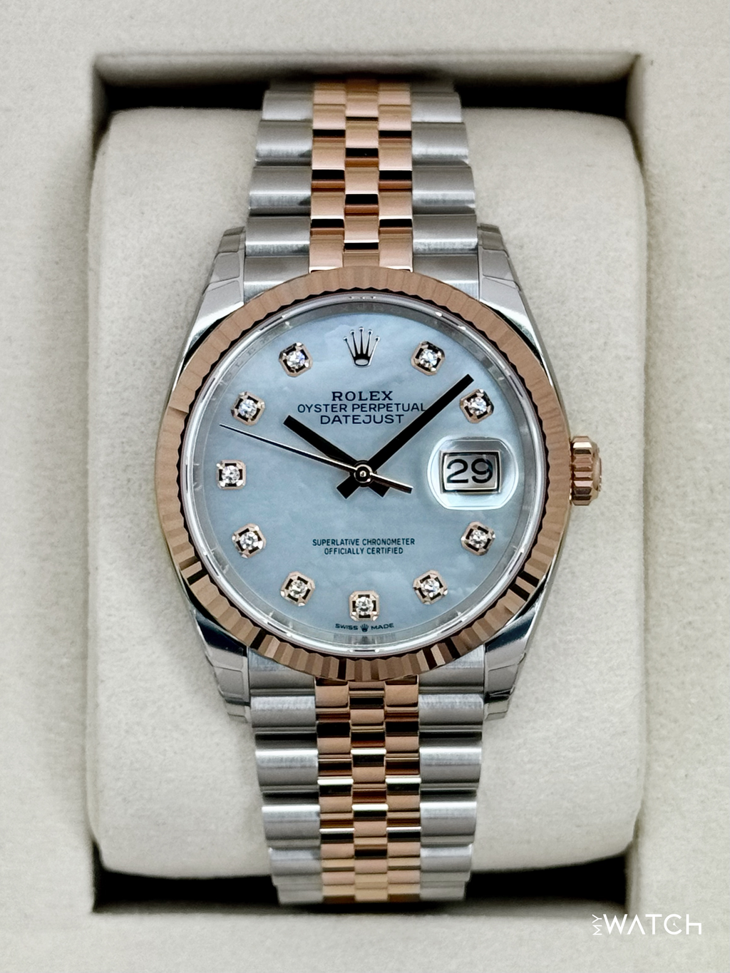 NEW 2026 Rolex Datejust 36mm 126231 Two-Tone MOP Diamond Dial (STICKERED)
