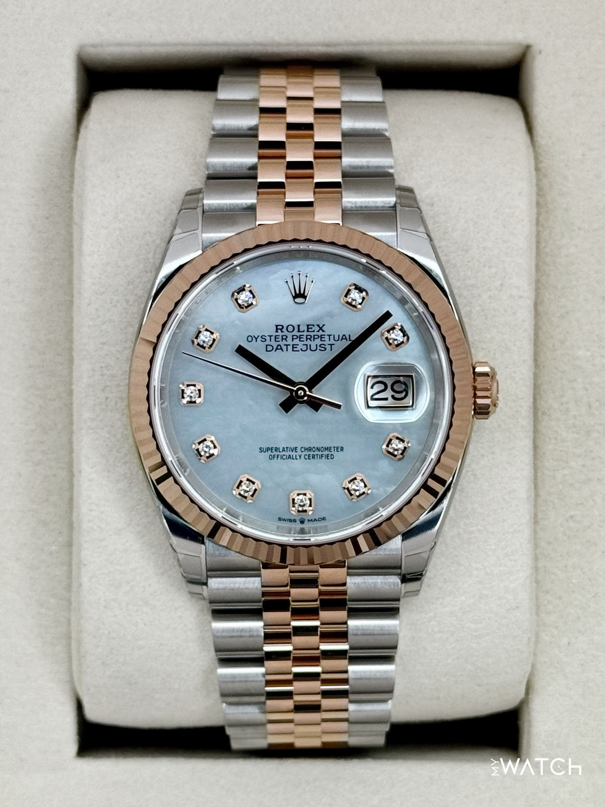 NEW 2026 Rolex Datejust 36mm 126231 Two-Tone MOP Diamond Dial (STICKERED)
