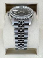 2017 Rolex Datejust 36mm 116244 Stainless Steel Jubilee Black Dial