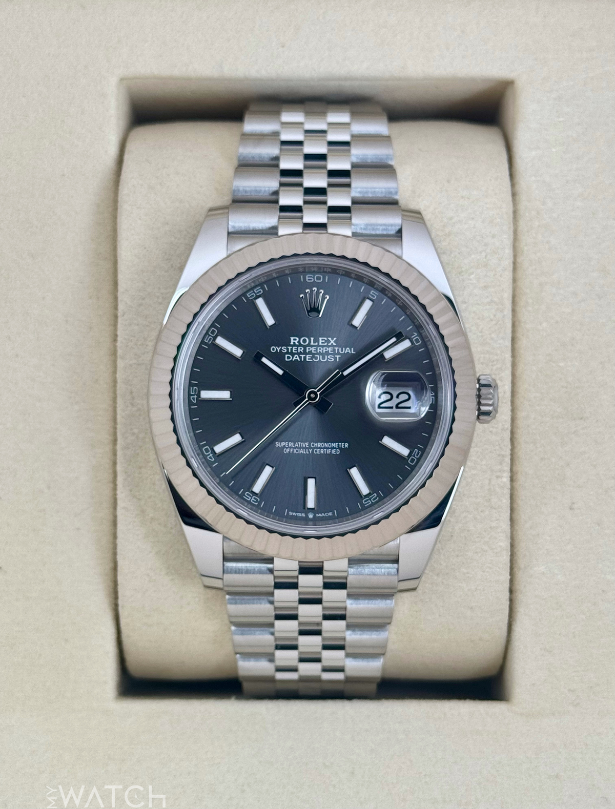 NEW 2025 Rolex Datejust 41mm 126334 Stainless Steel Jubilee Rhodium Dial