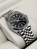 2019 Rolex Datejust 36mm 126234 Stainless Steel Jubilee Black Dial