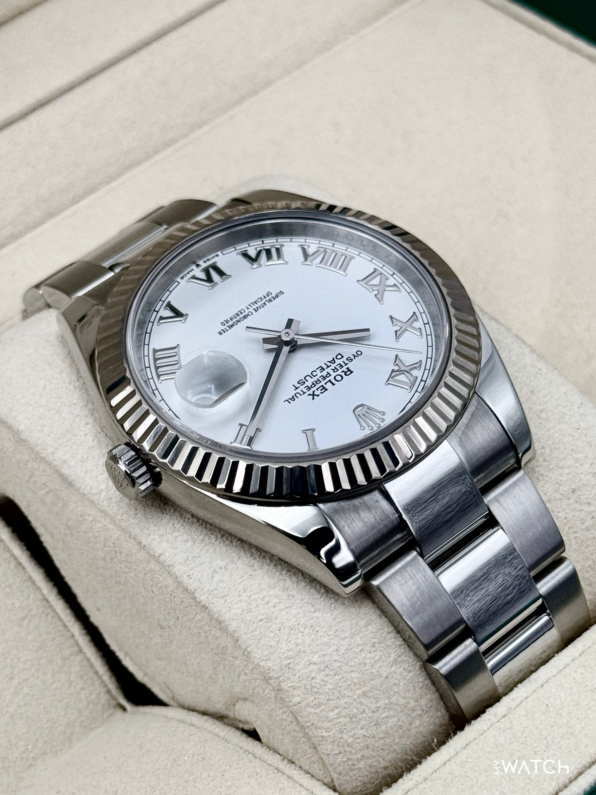 2019 Rolex Datejust 41mm 126334 Stainless Steel Oyster White Roman Numeral Dial
